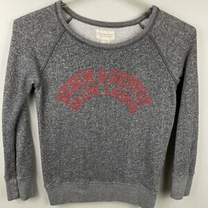 Ralph Lauren Denim Supply Sweatshirt Womens Small (XS) Heather Gray Spellout